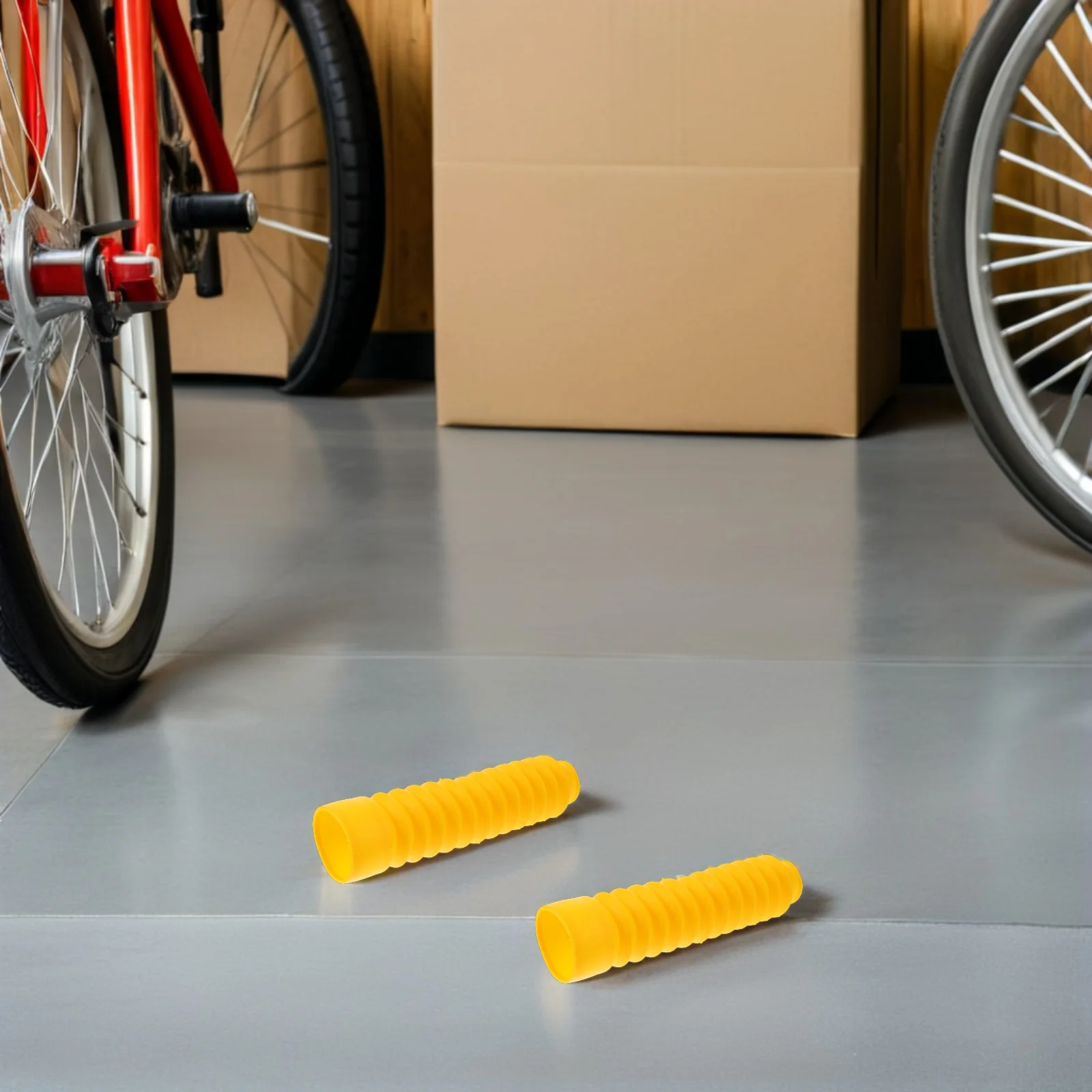 

2Pairs Motorcycle Fork Dust Boot Cover Heavy Duty Rubber Front Fork Shock Dust Cover Universal Fit for Harsh Weather