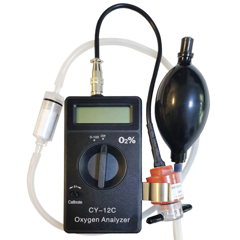 Portable 0-100%VOL Oxygen O2 Gas Leak Detector Analyzer
