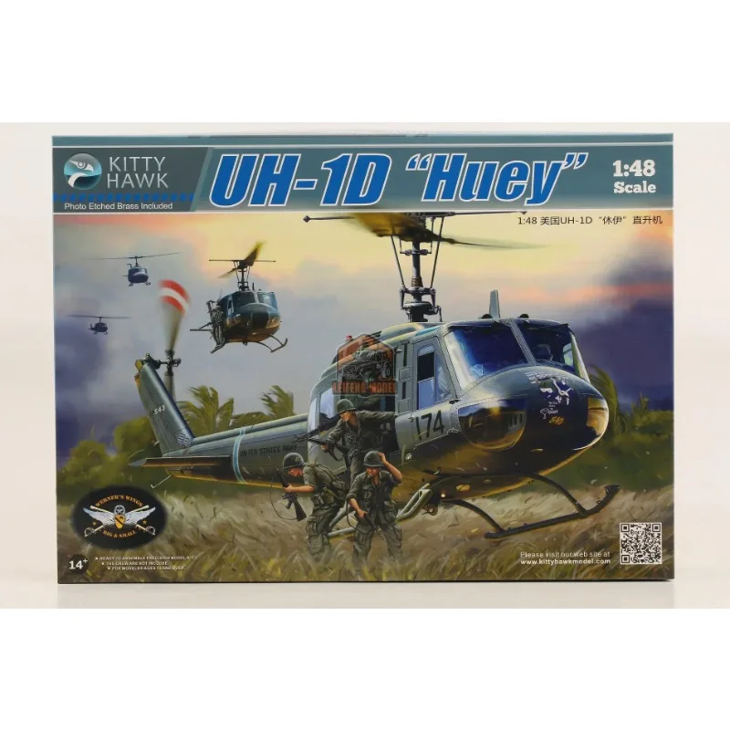 

Kitty Hawk KH80154 1/48 Scale UH-1D "Huey" Assembly plastics model kit