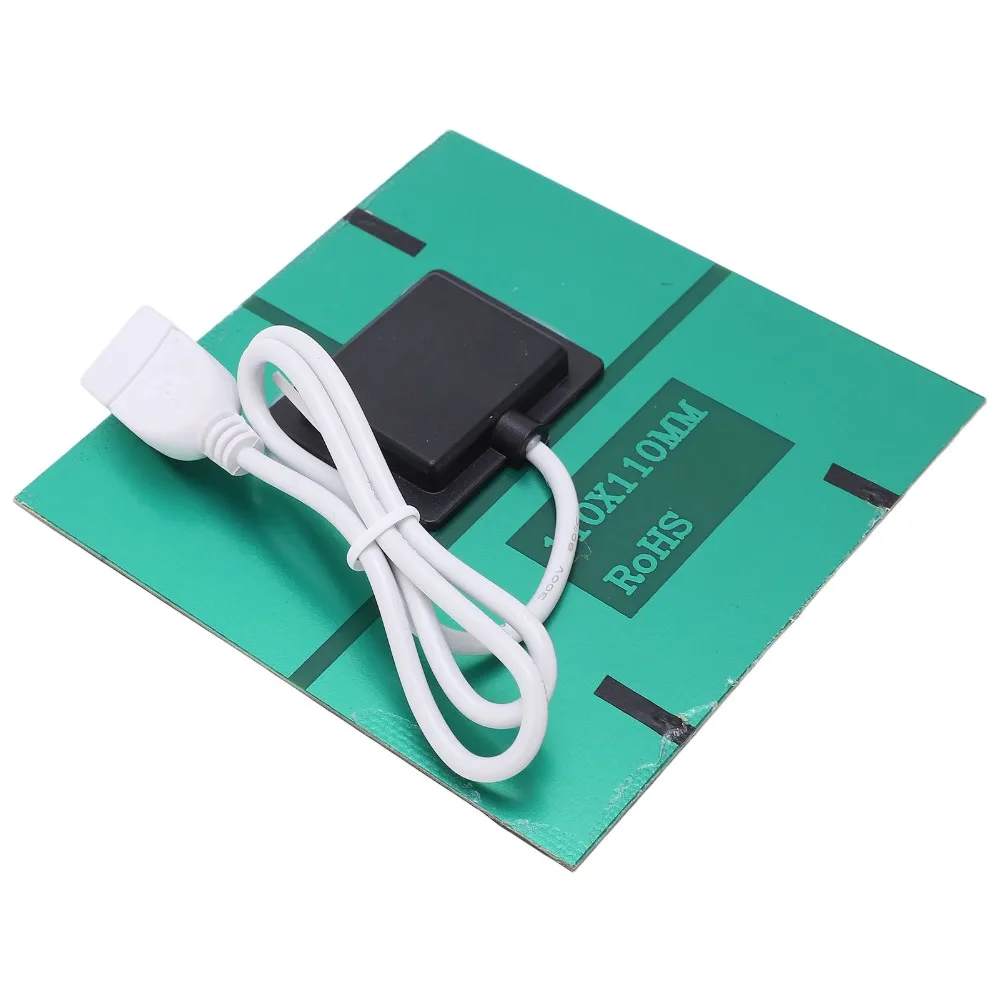 1.5W 6V Solar Panel Charger Polycrystalline Silicon Energy Saving Solar Panel Module Built-In USB Port Solar Charging Module