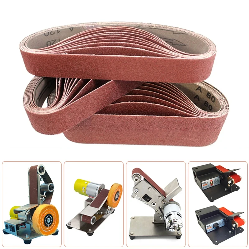 10PCS Abrasive Sanding Belts 330*30mm Sander Belt Sander Attachment Grinder Polisher Power Tool Accessory Wood Metal Polishing