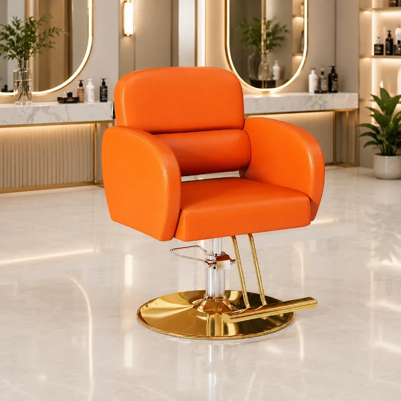 Styling Simple Barber Chair Comfortable Swivel Salon Chair Commercial Footrest Cadeira Barbeiro Beauty Salon Furniture