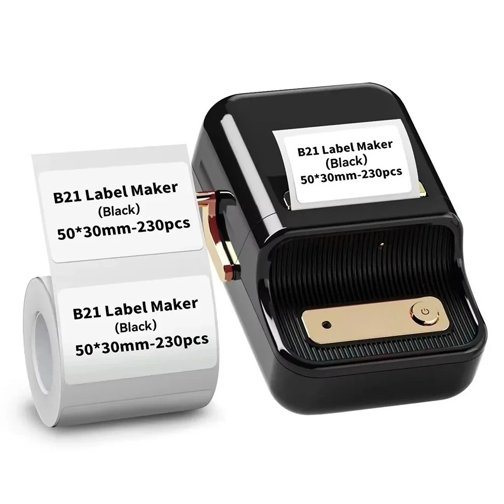 B21 Mini Portable Mobile Thermal Adhesive Label Printer Pocket Labeling Maker Machine for Small Business for Jewel Sticker