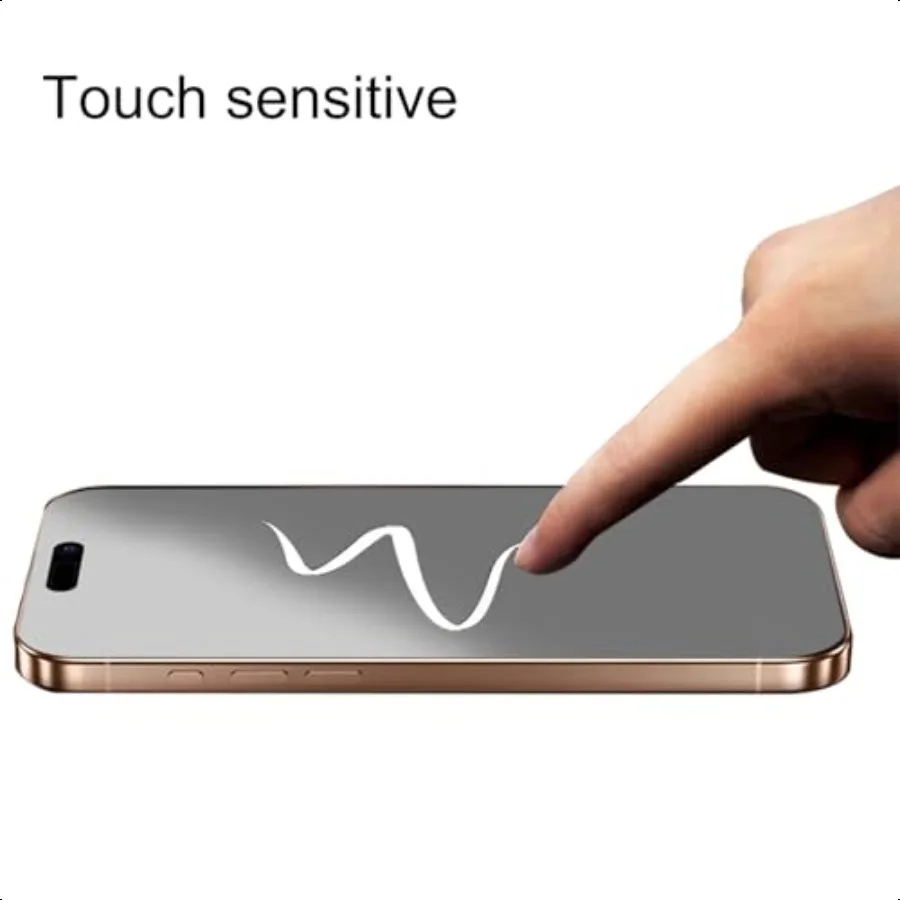 2 sztuki folii ochronnej na ekran iPhone 17 Pro Max, matowa, chroniąca prywatność, 360 stopni, szkło hartowane, antyrefleksyjna, 6,9 cala