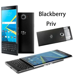 Original Unlocked Blackberry Priv 4G LTE Mobile 5.4'' 18MP+2MP 32GB ROM Hexa-core QWERTY Keyboard Android Slider Cell Phone