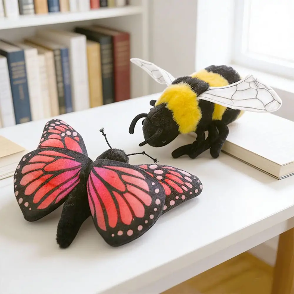 Creative Cute Simulation Insect Educational Bee Ant Butterfly Stuffed Mantis Realist Spider Boys And Girls