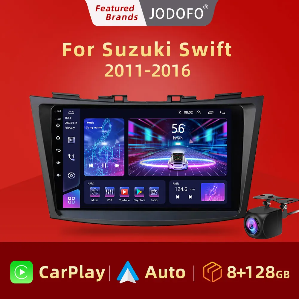 Jodofo Car Radio Stereo Android 12 For Suzuki Swift 4 2011 2012 2013 2014 2015 Multimedia Video Player 2 din Audio GPS Carplay