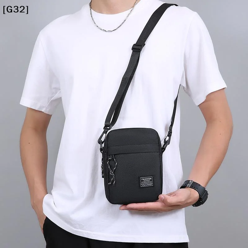 Men's Bag, Available In Single Shoulder Or Cross-body Design, Suitable For Daily Use During School. Made Of Nylon Material[G32]