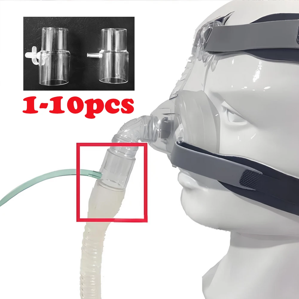

1-10pcs CPAP Mask Hose Connection Fittings Converter Oxygen Tube Expansion Accessories Breathing Mask Accessories