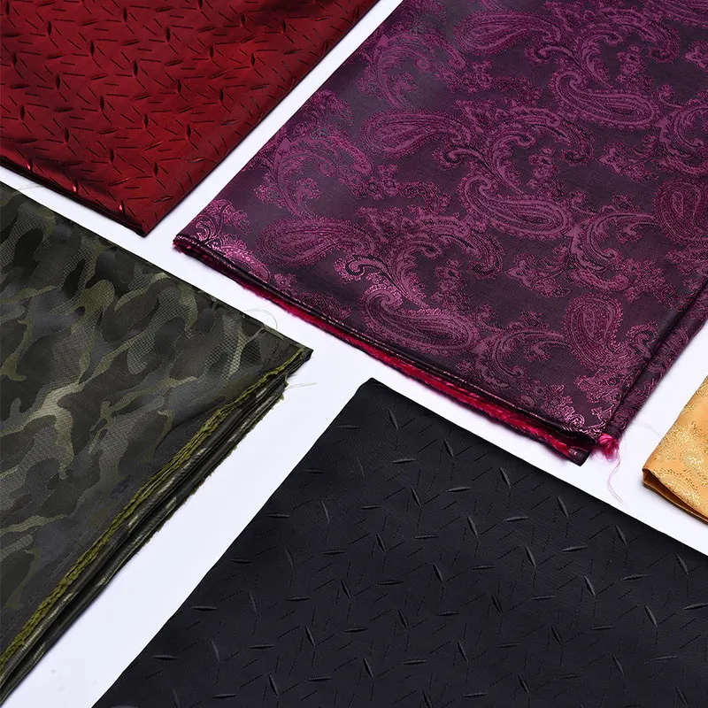 Jacquard Fabric Pocket Cloth for Suits Clothing Lining Cloth Polyester Rayon Material Designer Diy Sewing By The Meter