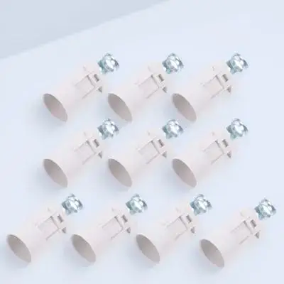 

10 шт. пластиковых патронов E14 для ламп, основания для домашних светильников, аксессуары для люстр, основания для канделябров