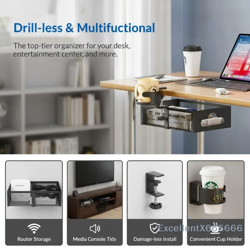 Organizer Meja Kerja Logam den - Home Office Work ulasan dan harga