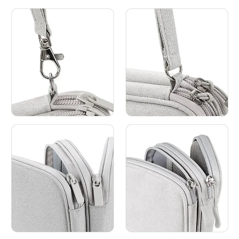Men's Handbag Travel Portable Data Cable USB Cable Electronic Accessories and Other Multifunctional Handbags image 4