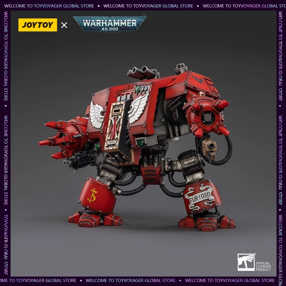 JOYTOY Warhammer 40K 1/18 Action Figure Blood Angels Furioso Dreadnought Brother Samel Collection Model Desk Decoration Toy Kid