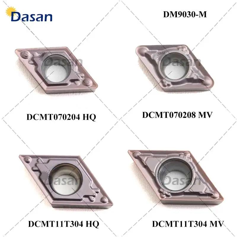 

10PCS DCMT070204 MV HMP DCMT070208 Carbide Inserts DCMT11T304 DCMT11T308 Blade Cutting CNC Tools Lathe Cutter