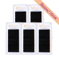 Pestañas postizas de visón de 5 bandejas, extensión de pestañas pestañas de visón naturales, pestañas individuales