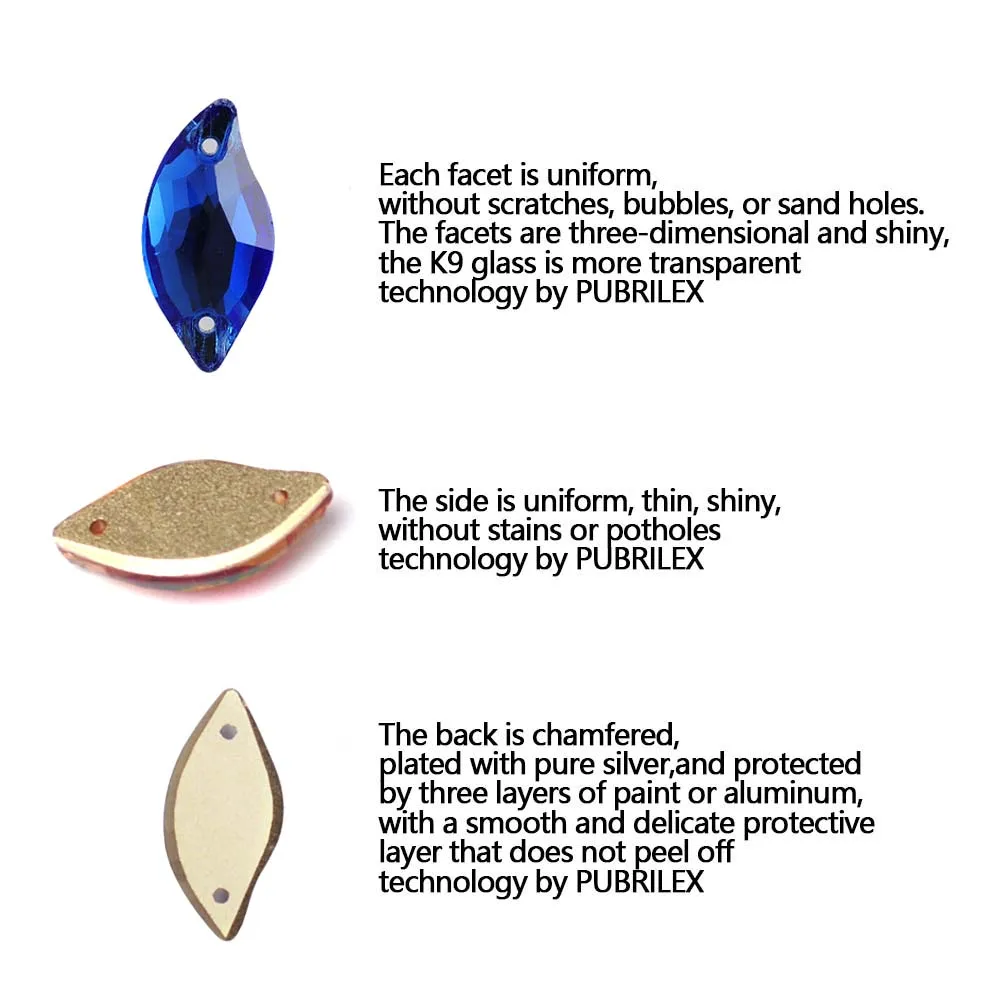 الجملة K9 أوراق زجاجية خياطة على أحجار الراين كريستال بريق ديامانتي أحجار الخياطة DIY بها بنفسك فستان الزفاف الملابس الحرف الفنون #3