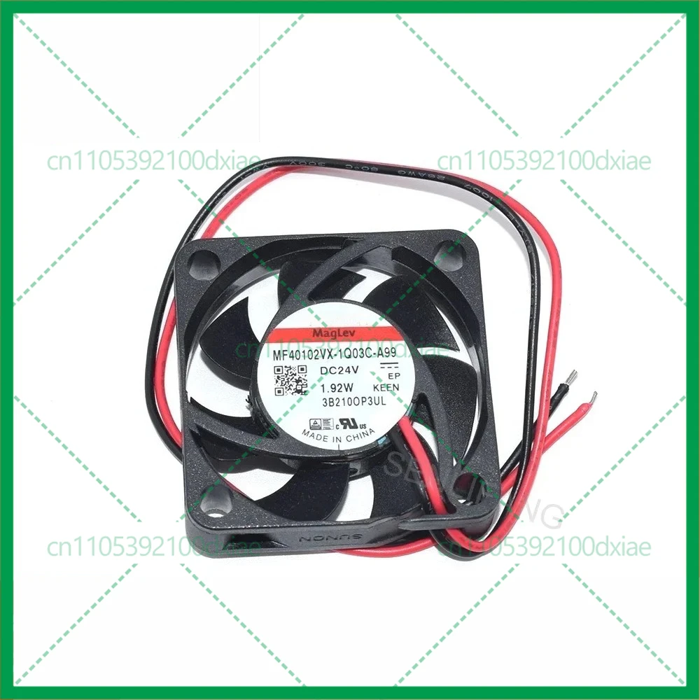 

2 шт. новый вентилятор 4010 MF40102VX-1Q03C-A99 40*40*10 мм для Sunon магнитного 3D-принтера охлаждения DC24V 1,92 Вт 2-линейный