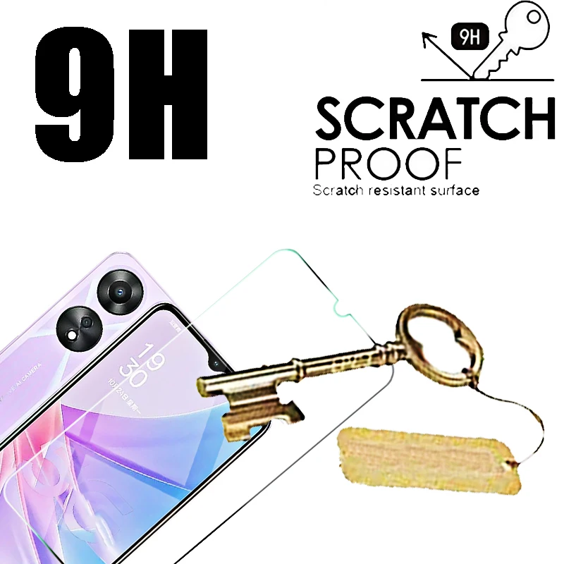4Pcs Tempered Glass for OPPO A78 A98 A58 A17 A17k A97 A57 A96 A56 A76 A95 A75 A94 A93 A92 A74 A73 A72 A54 A53s 5G Case Protector
