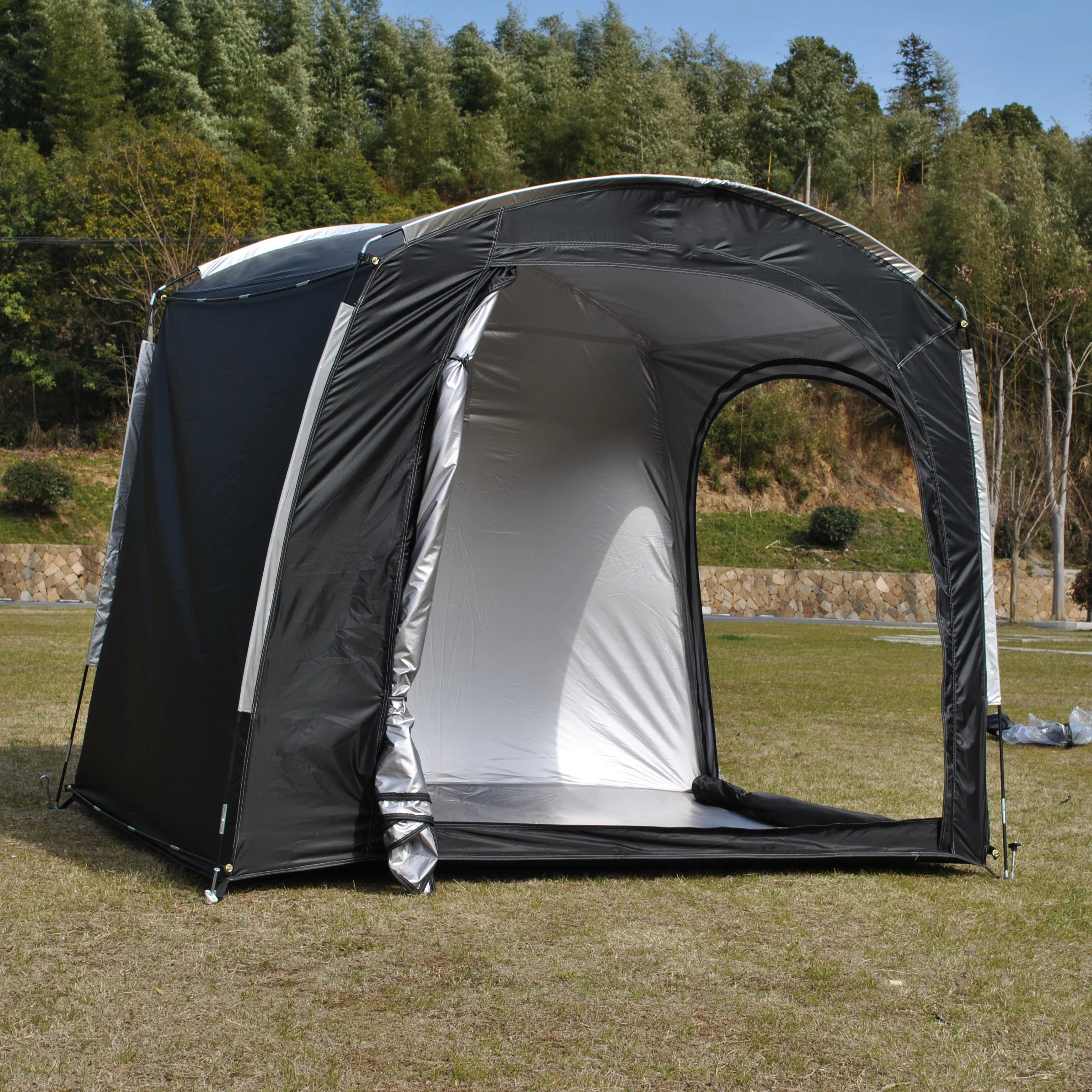 

Bike Storage Shed Tent with Double Doors for 4 Bikes,Waterproof Foldable Outdoor Bicycle Cover Shelter Carry Bag for Home Garden