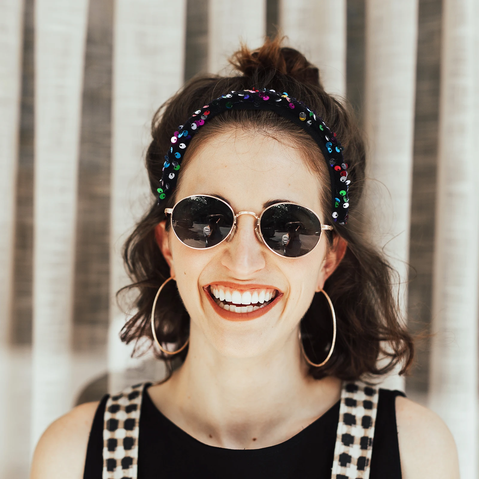 

Colorful Sequins Headband Stylish Elegant Hairband for Wedding Prom Party Women Accessories Hair Band for Women