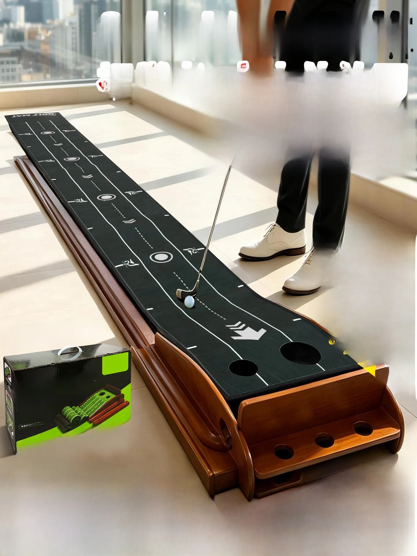 nouveau-tapis-de-putting-de-golf-2023-ensemble-d'entrainement-pour-enfants-tapis-d'entrainement-exterieur-marque-bird-equipement-de-golf-pour-le-sport-et-la-remise-en-forme