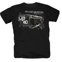Top Fitness Brand Clothing Shirt T-Shirt Mp40 Armee Soldaten Gewehr Fun  Shooter Bund Cotton O-Neck T Shirt Male Harajuku