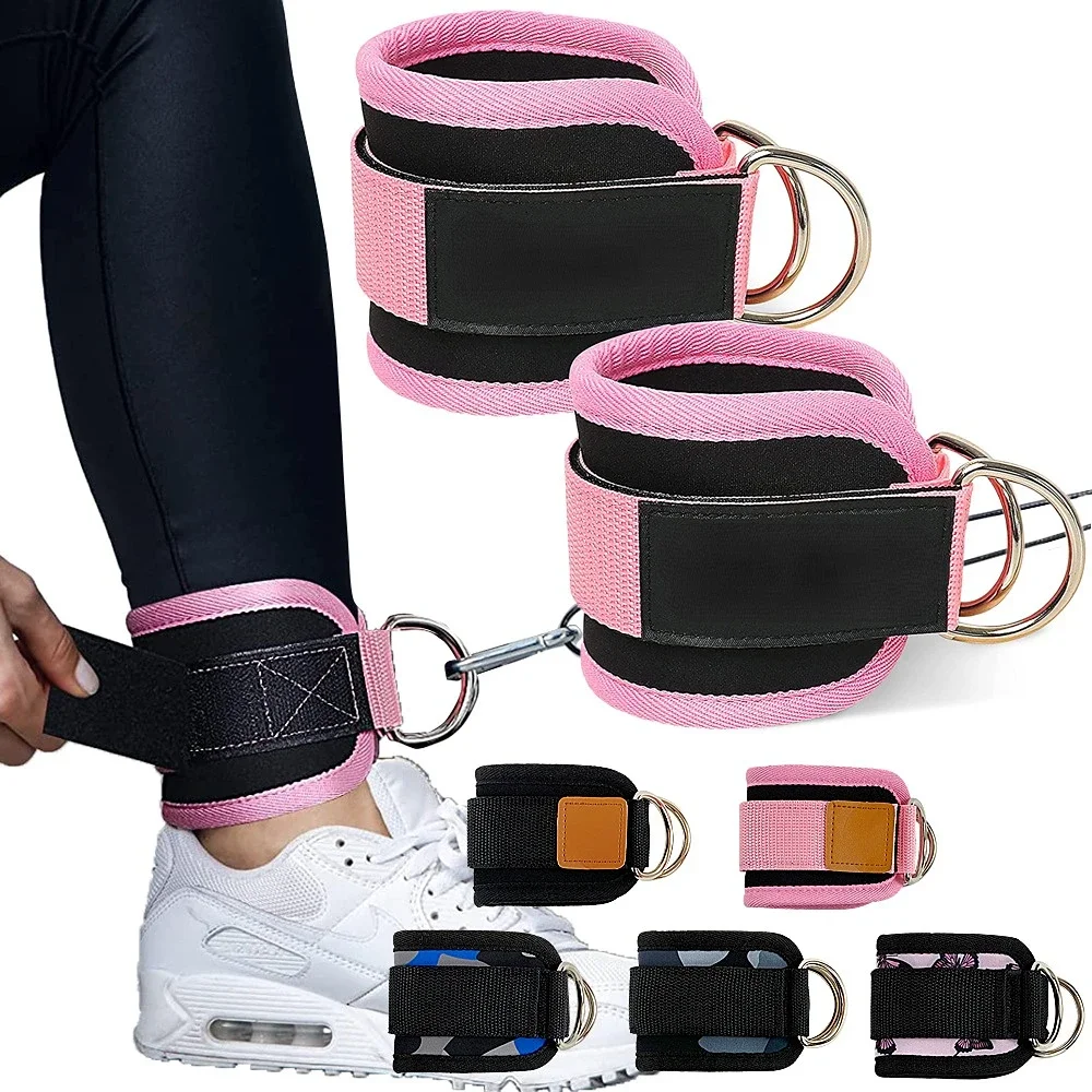 Ankle Strap for Cable Machines Padded Gym Cuff for Ankle Protector Gym Sports Training Equipment Fitness Supplies Ankle Buckle