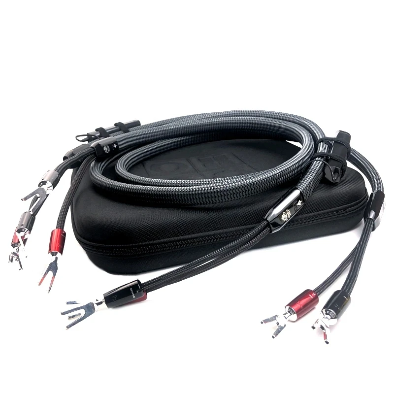 Pair HiFi Audio Dragon Speaker Cable Full-Range Bi-wire COMBO ZERO + BASS Loudspeaker Wire