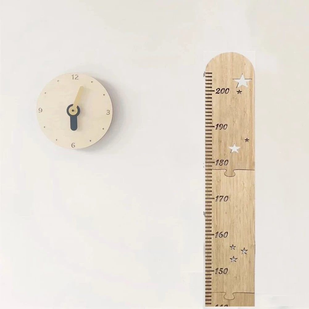 Righello di altezza per la tabella di crescita dei bambini in legno personalizzata da parete per ragazzi e ragazze