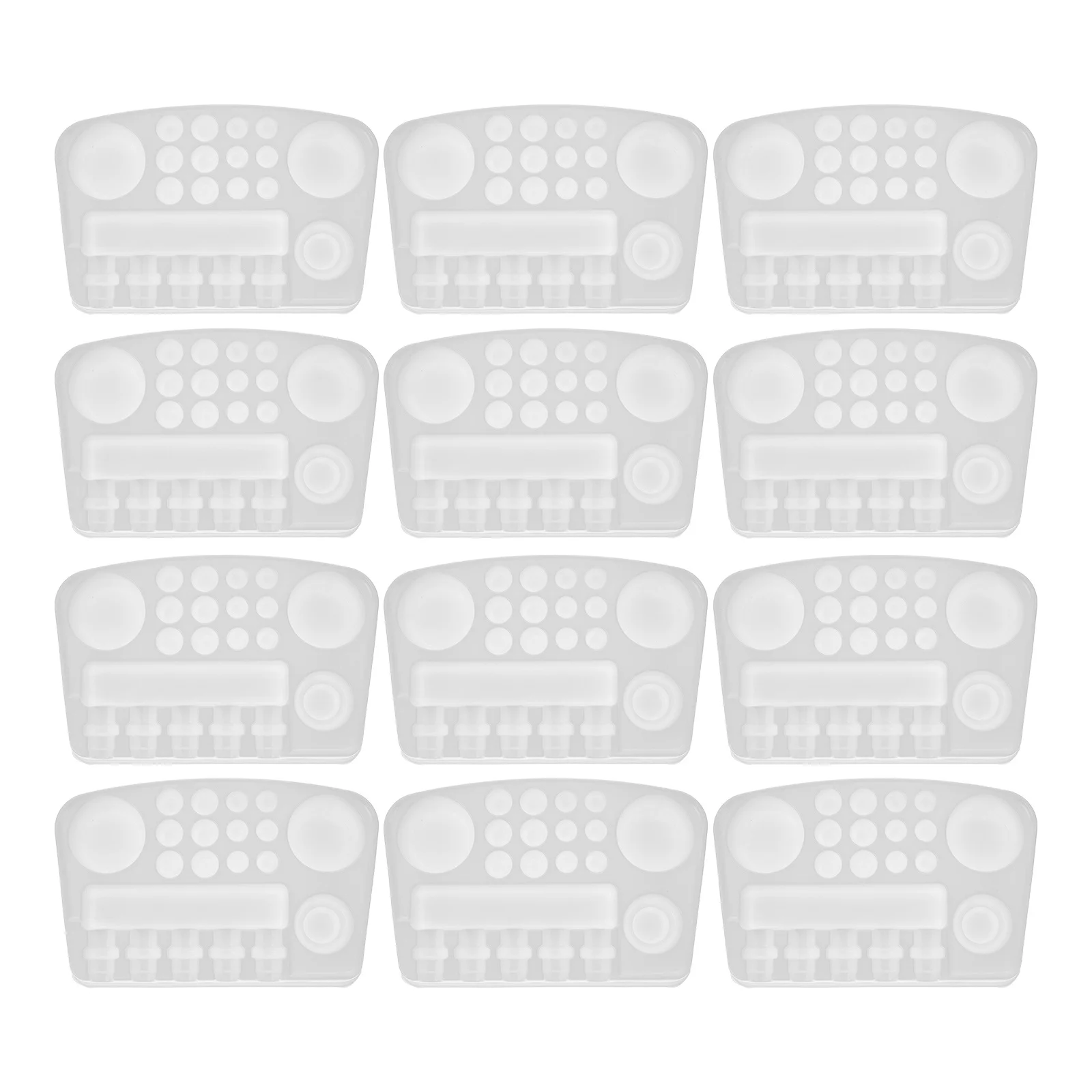 

12Pcs Disposable Ink Palettes Small Pigment Containers for Tattooing Salon Use Compact Lightweight Practical Ink Palette