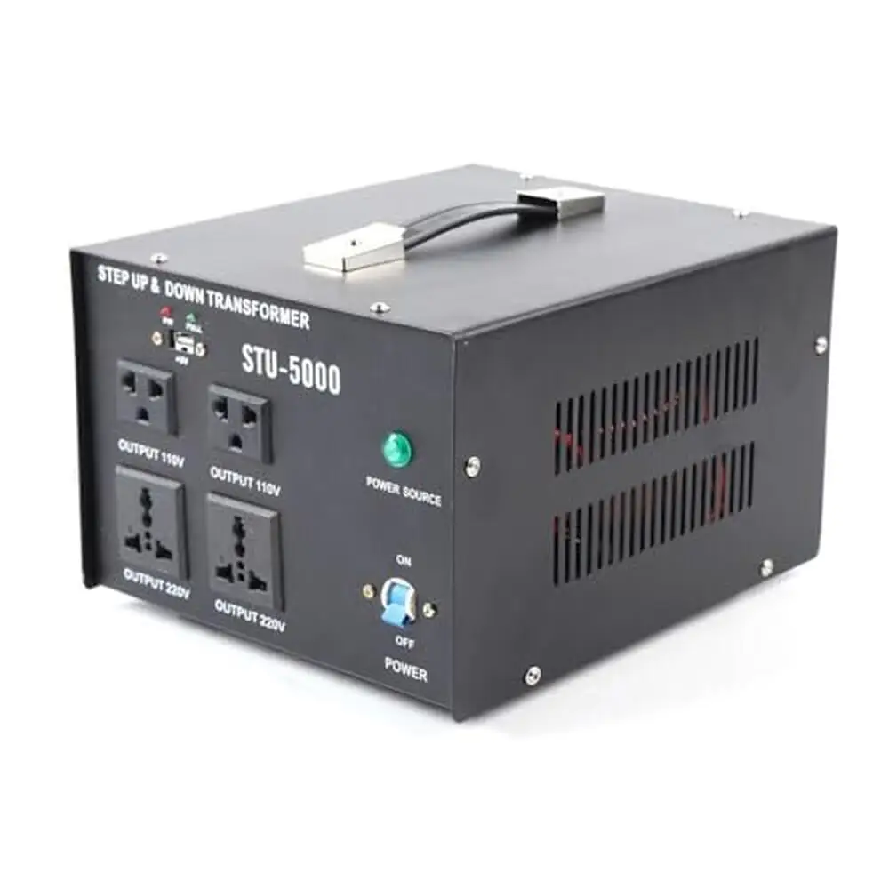 5000W Variac Voltage Transformer Step Up/Down Converter 110/220V/200V/210V 4 Outputs 5V USB Safe Reliable Affordable Solution