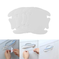 4pcs universal Car Door Handle Bowl Scratch Protective Invisible Transparent Protector Stickers Car Handle Accessories