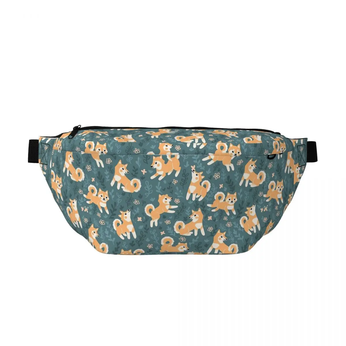 

Поясная сумка-кроссбоди с игривым принтом Шиба-ину для мужчин и женщин, регулируемая, для путешествий, бега, хранения денег и телефона, нагрудная сумка