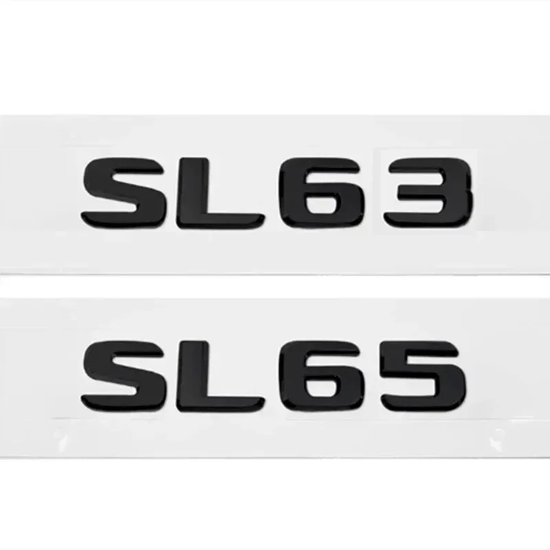 

3D ABS Rear Trunk Emblem Badge Logo Car Tail Box Sticker Decal For SL63 SL65 SL300 SL320 SL350 SL500 SL550 SL600 SL65 SL63