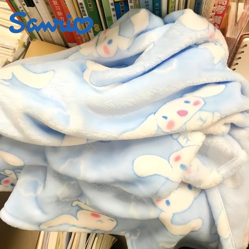 

Cinnamoroll Sanrio Cute Coral Plush Blanket Office Home Lounge Chair Blankets Fashion Cartoon Soft Aircondition Printed Blankets