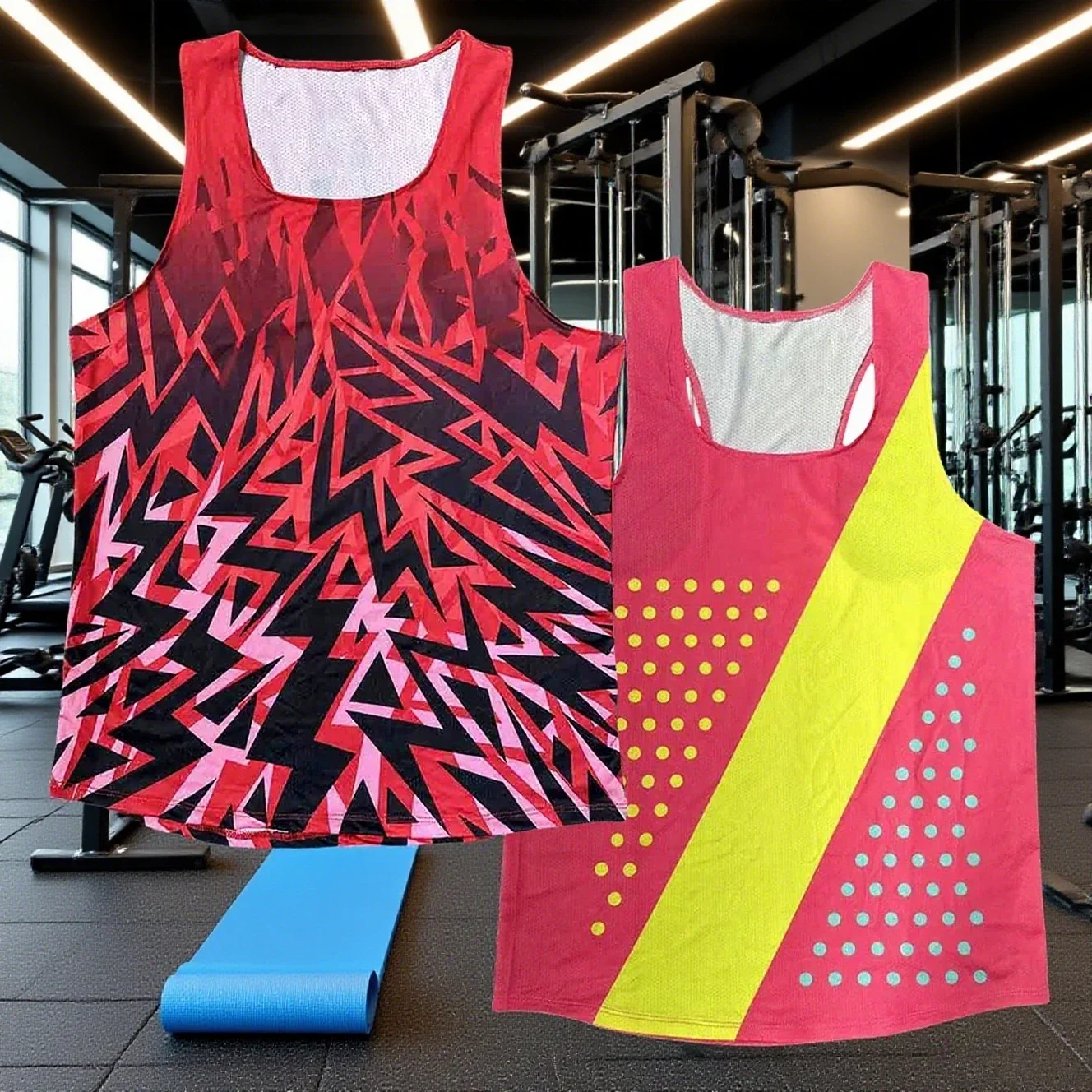 

2026 New Running Vest Sleeveles T-shirt for Running Fitness Athlete's Track Field Vest Gym Weightlifting Motorcycle Quick Drying