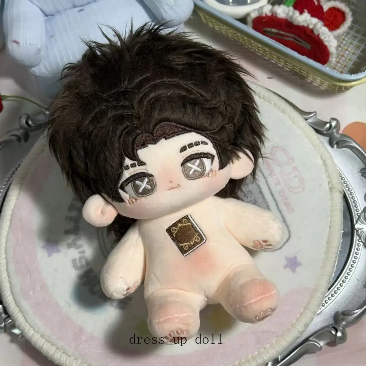 

20cm Orpheus Novelist Identity Ⅴ Cute Handsome Idol Plush Doll Stuffed Body Dress Up Clothes Plushies Anime Figures Xmas Gift