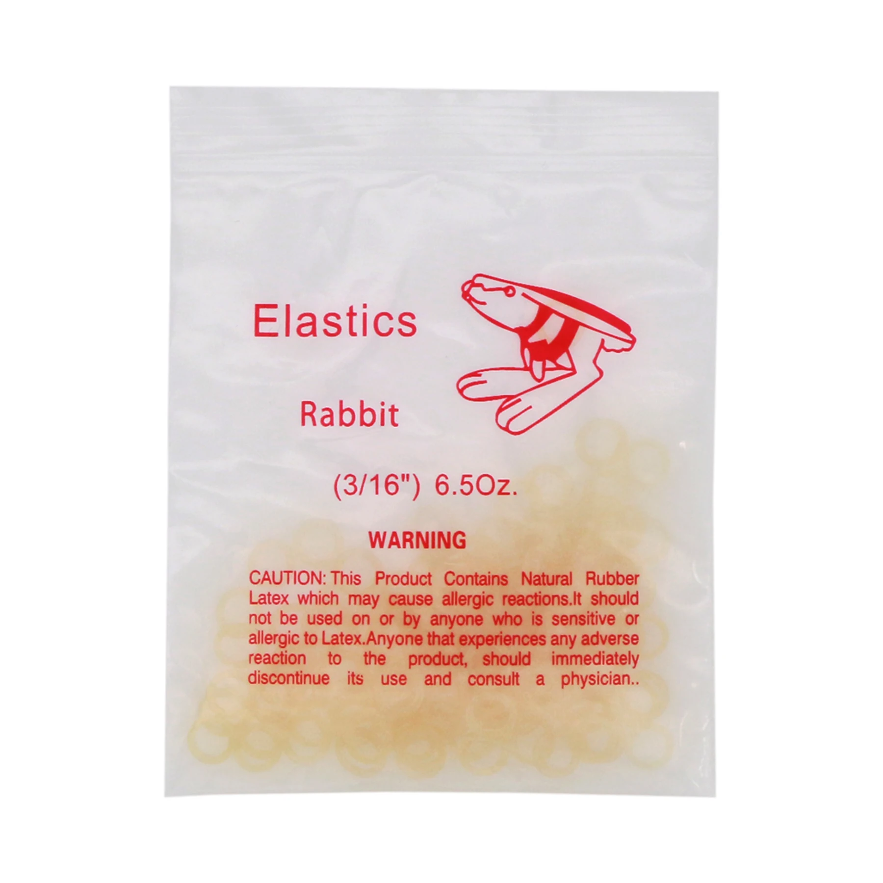 10Bags/1000Pcs Dental Orthodontic Elastics Latex Rubber Bands Use For Brackets Braces 3/16\'\' Rabbit 6.5OZ
