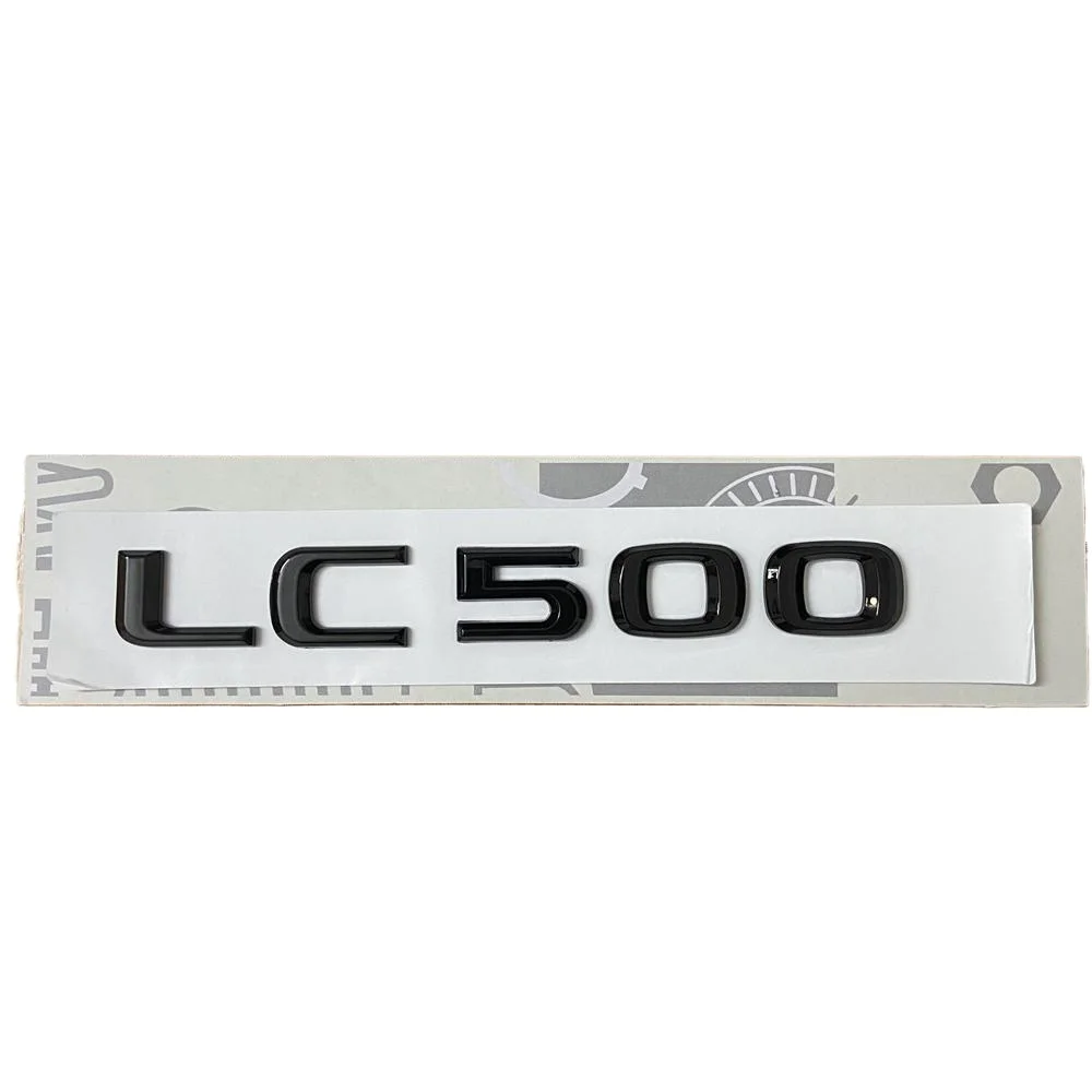 

Глянцевый черный цвет для задней крышки багажника автомобиля LC500, значок с буквой LC 500, эмблема Namepalte 1x