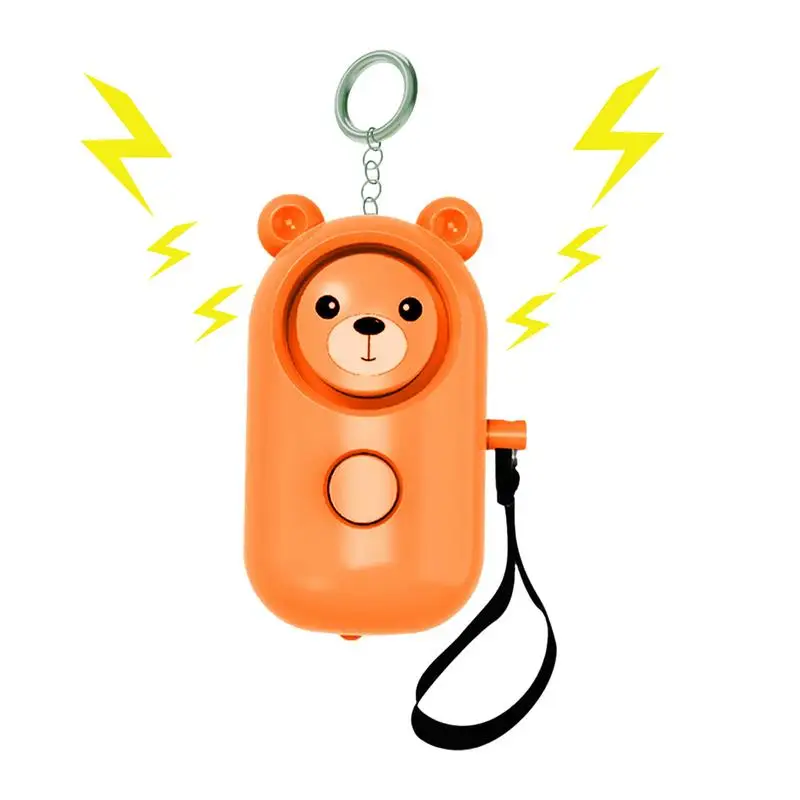 

Personal Alarm Keychain Keychain Alert Device 130Db Personal Siren Ring With Led Light Key Chain Alarms For Women Kids Elderly