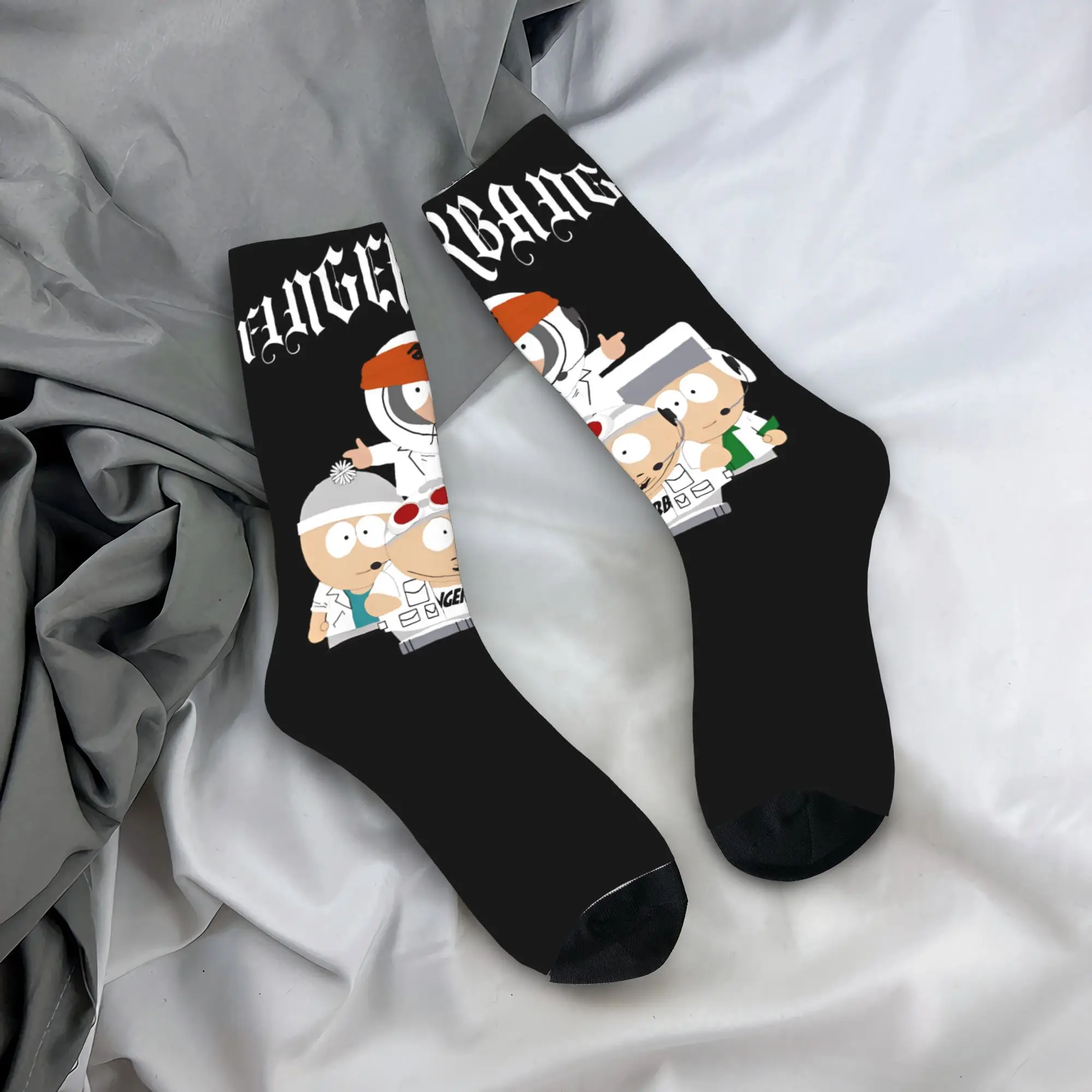 

Носки SouthParks, зимние чулки Fingerbang, удобные носки для забавной пары, нескользящие носки с графикой для занятий спортом на открытом воздухе