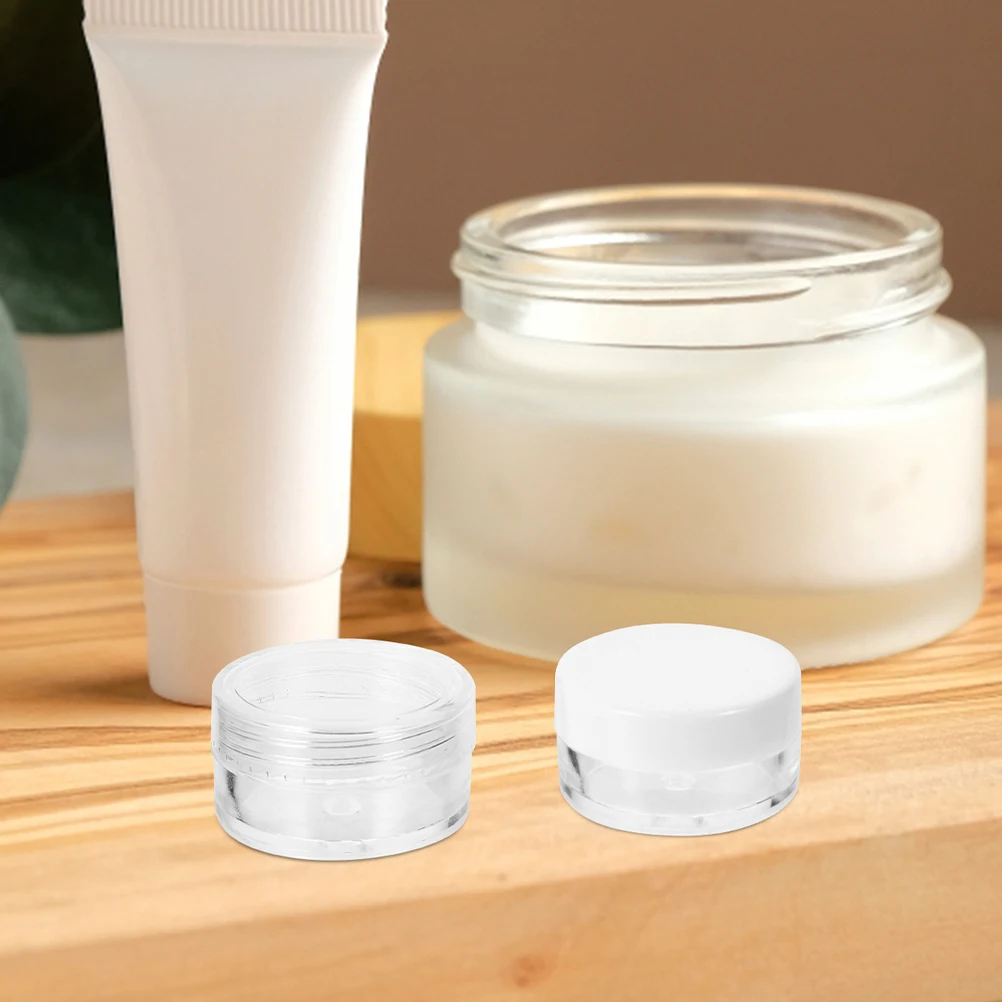 

24 Pcs Bottled Refillable Cream Jars Plastic Small Travel for Creams Makeup Containers