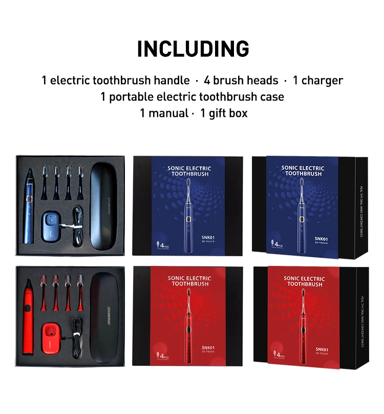 Private Label op maat gevormde Type C zelfreinigende Sonic extra zachte slimme elektrische tandenborstel tandenborstel