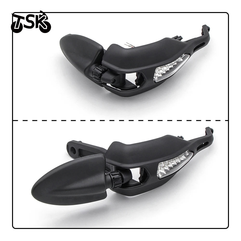 Handlebar Protector with Turn Signal Light Lamp and Mirror For DUCATI 796 Hypermotard 1100 EVO 2010-2012 1100S 2008-2009