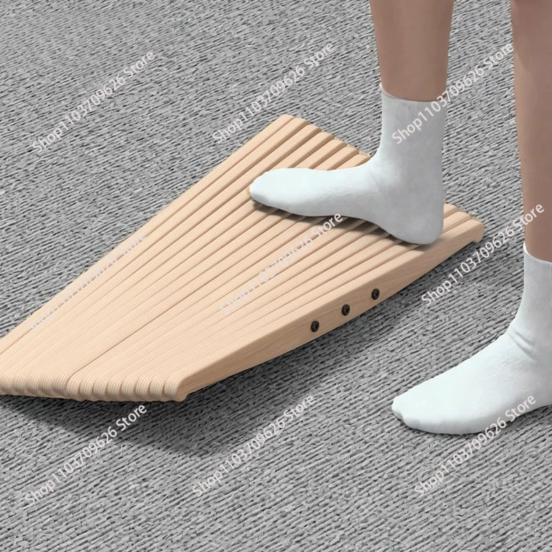 Wooden balance board, standing office skateboard, ankle strength trainer