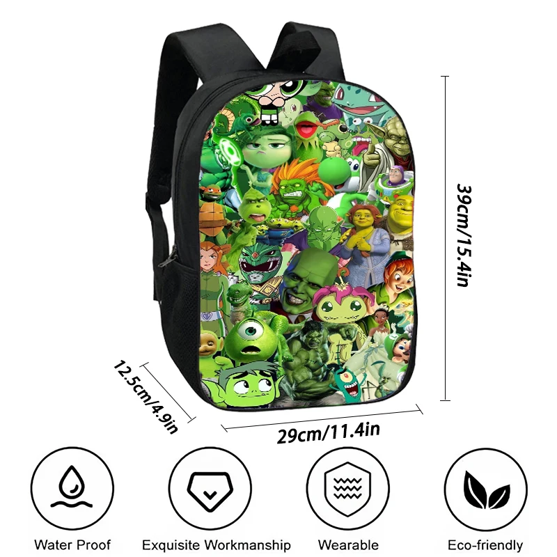 Mochila von innen nach außen Kinder rucksack, Cartoon Schult aschen für Jungen Mädchen, Amin Spiel Schul rucksack Kinder taschen bestes Geschenk