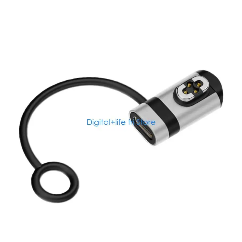 E06D Charging Connector Adapter Charging Adapter with Lanyard for S710 Headphone