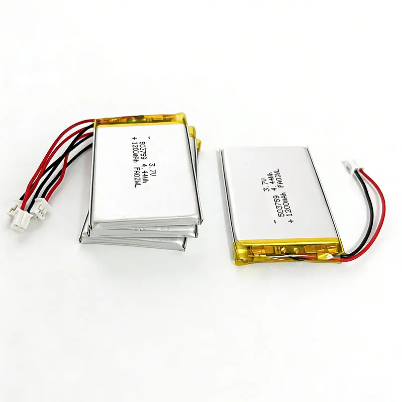 1-10PCS 3.7V 1200mAh 503759 Lipo Battery 053759 Polymer Lithium Batteries for GPS Navigator Bluetooth Speaker Small Appliances