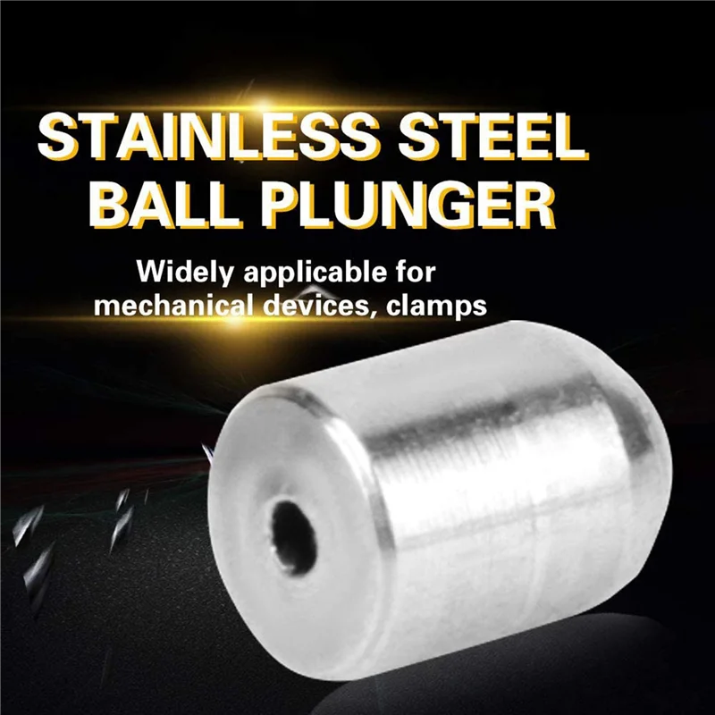 ABFI 40 pezzi 2X3mm stantuffo a sfera in acciaio inossidabile stantuffo a sfera a molla push fit stantuffi a sfera a molla set viti bulloni